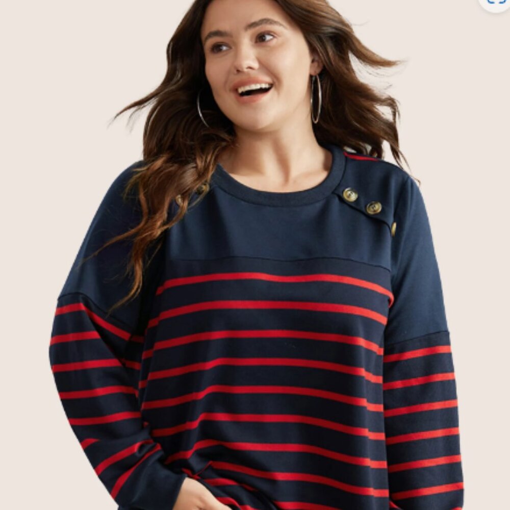 Long Sleeved Striped Top by BloomChic